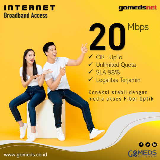 Fiber Optik Broadband 20 Mbps