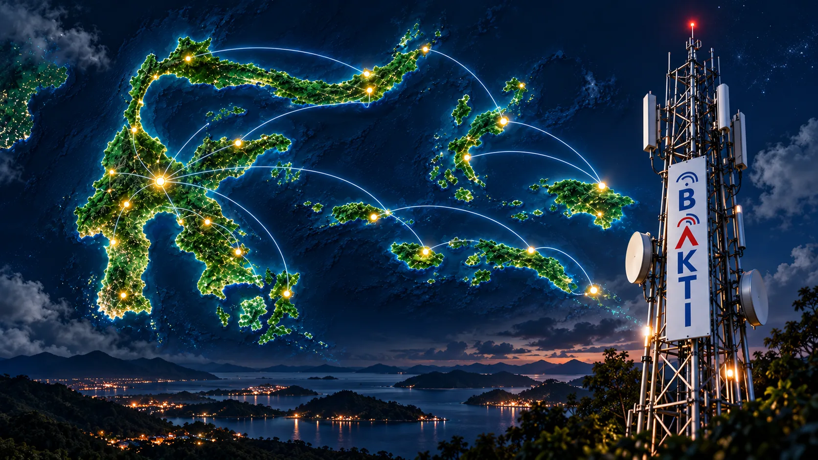 Representasi konektivitas regional Sulawesi dan Maluku